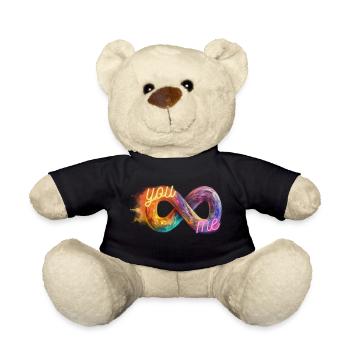 Unendlichkeitszeichen you and me infinity sign - Teddy - Schwarz - Vorne