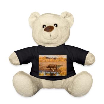 African herd of Cape buffalo Namibia Africa - Teddy Bear - black - Front