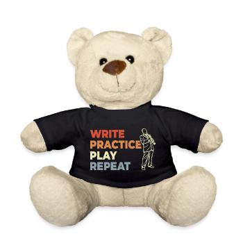 Klarinette Motivation Vintage Look - Teddy - Schwarz - Vorne