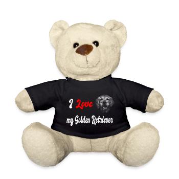 J'adore mon golden retriever - Nounours - noir - Devant