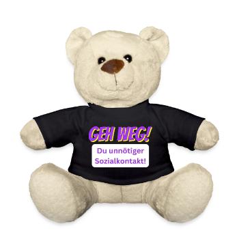 GEH WEG! - Teddy - Schwarz - Vorne