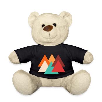 Retro triangle - Teddy Bear - black - Front