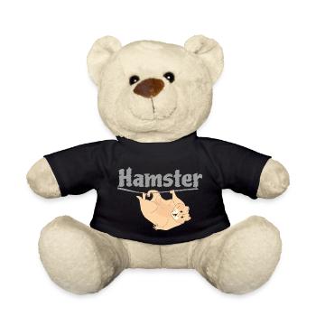 Funny Hamster - Teddy Bear - black - Front