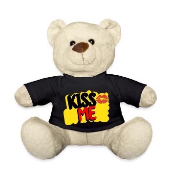Küss mich: Ich bin unwiderstehlich! - Teddy - Schwarz - Vorne