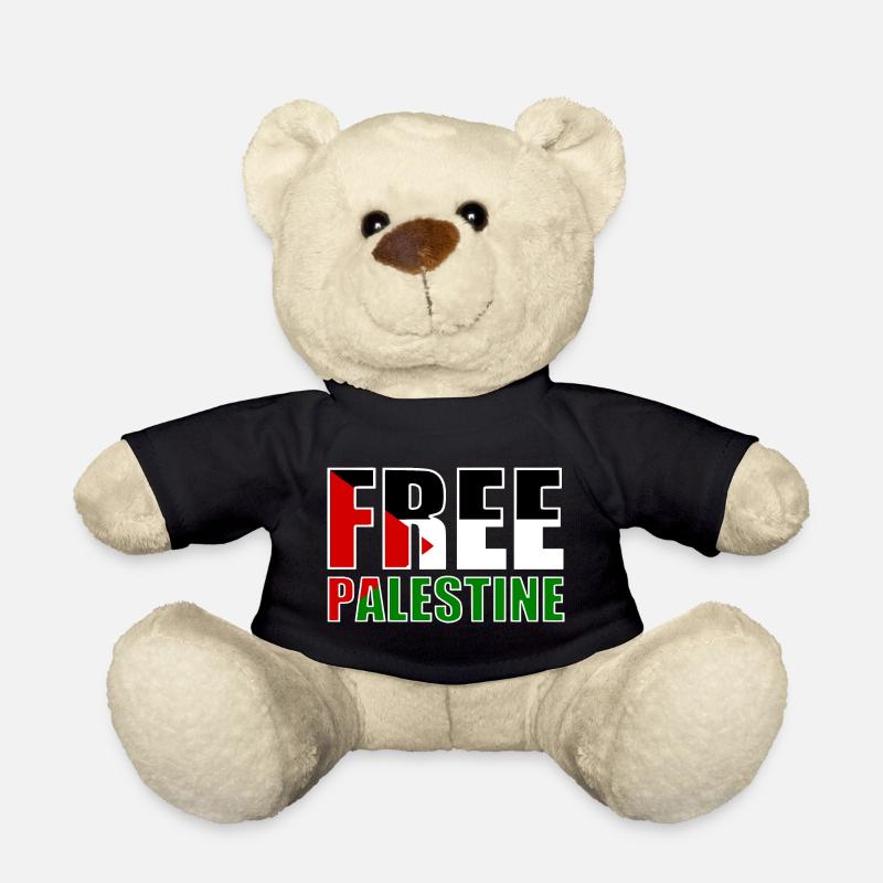 Free palestine - Teddy - Schwarz
