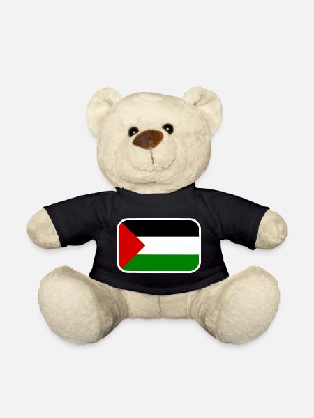 Free palestine - Teddy Bear - black