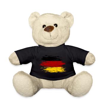 Germany flag used - Teddy Bear - black - Front
