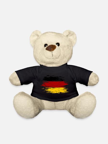 Deutschland Flagge used - Teddy - Schwarz