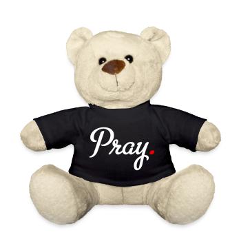 pray - Teddy Bear - black - Front