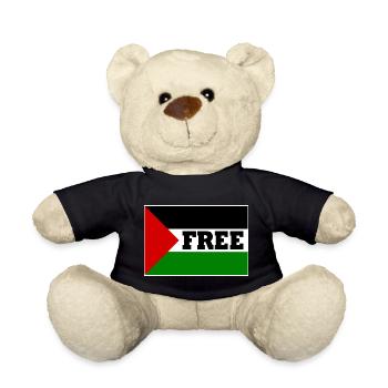 Free palestine - Nounours - noir - Devant