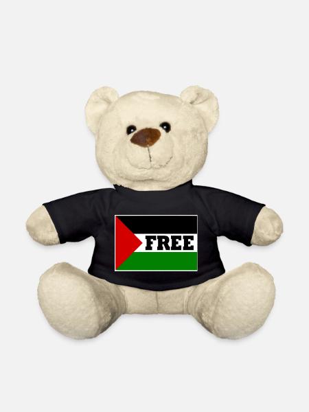 Free palestine - Nounours - noir