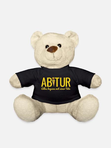 Abi 2026 Alles begann mit einer Tüte Abitur 2026 - Teddy - Schwarz