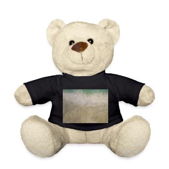 Welle trifft Strand - Teddy - Schwarz - Vorne