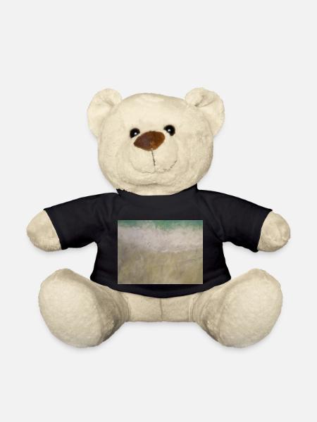 Welle trifft Strand - Teddy - Schwarz