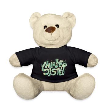 Saying "middle sister" sister - Teddy Bear - black - Front