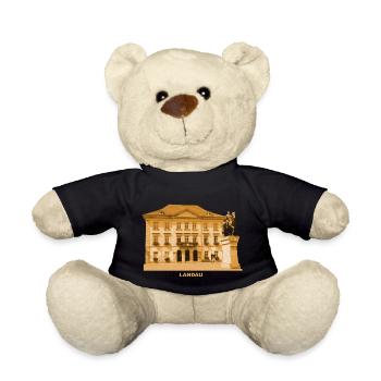 Landau, Palatinate, Town Hall, Neckar, Rhineland-Palatinate - Teddy Bear - black - Front