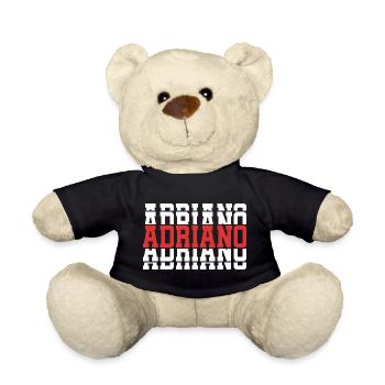 Adriano t-shirt t-shirt idée cadeau texte empilé - Nounours - noir - Devant