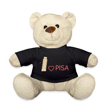 Pisa Passion: style that will conquer your heart! Gift - Teddy Bear - black - Front