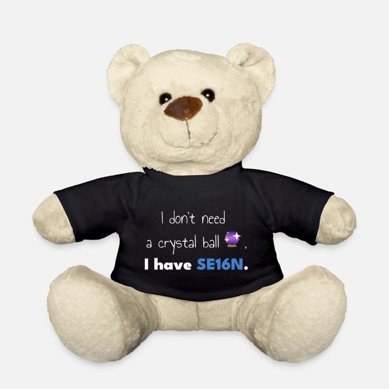 SAP-SE16N-CrystalBall - Teddy - Schwarz