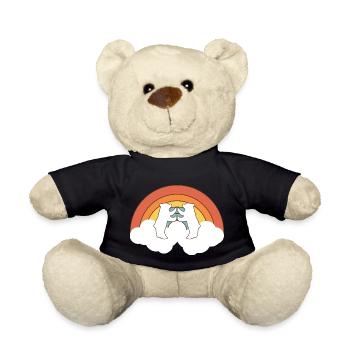 Zwei Eisbären - Teddy - Schwarz - Vorne