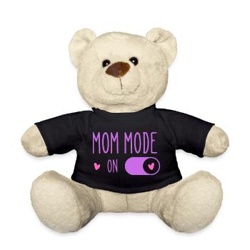 Aktiver Mom-Modus Lila - Teddy - Schwarz - Vorne