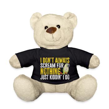 Molina Parakeet Parrot Bird Parakeet - Teddy Bear - black - Front