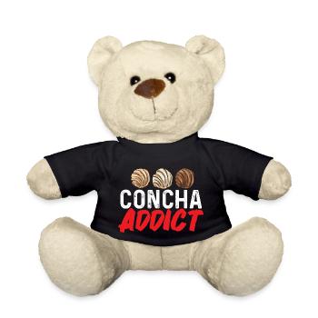 Concha Hispanic Mexican Pan Dulce - Teddy Bear - black - Front