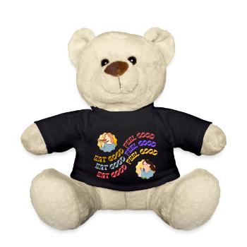 EAT GOOD FEEL GOOD - Teddy Bear - black - Front