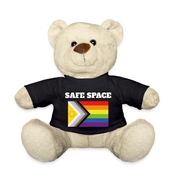 Inclusive Pride Pride SAFE SPACE - Teddy Bear - black - Front