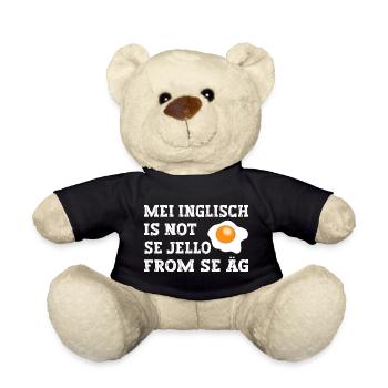 Mei Inglisch is not se Jello fron se Äg - Teddy - Schwarz - Vorne