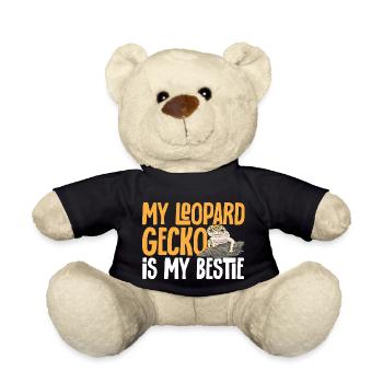 Leopard Gecko Reptile Pet Gecko - Teddy Bear - black - Front