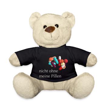 Nicht ohne meine Pillen - Teddy - Schwarz - Vorne
