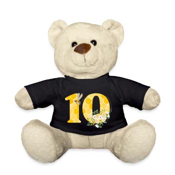 10e anniversaire abeille - Nounours - noir - Devant