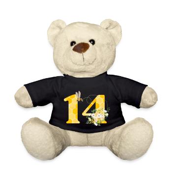 14th Anniversary Bee - Teddy Bear - black - Front