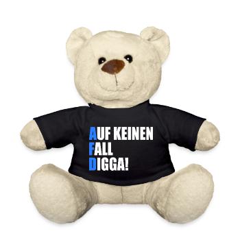 Afd Auf keinen fall digga - Teddy - Schwarz - Vorne