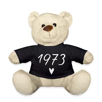 1973 Heart Anniversary - Teddy Bear - black - Front