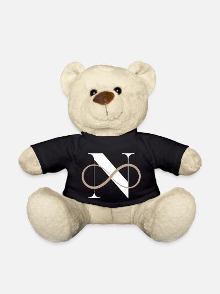 Unendlicher Buchstabe n - Teddy - Schwarz