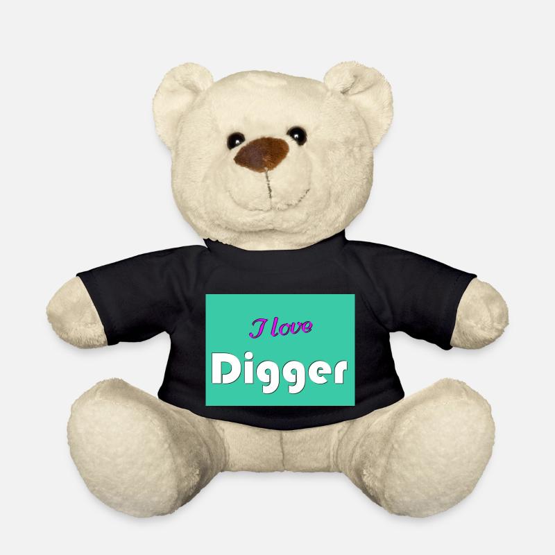 I love Digger - Teddy - Schwarz