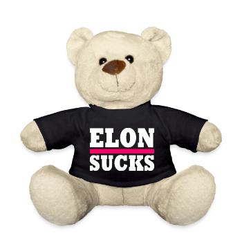 Elon sucks - Teddy - Schwarz - Vorne