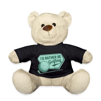 Je préfère jouer au golf Golf - Nounours - noir - Devant