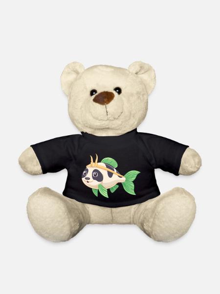 PandaPanzerwels – Süßes Hybrid-Design - Teddy - Schwarz
