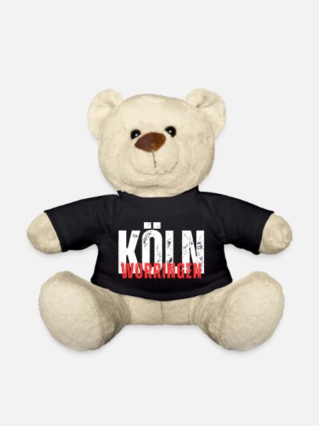 Worringen white red - Teddy Bear - black