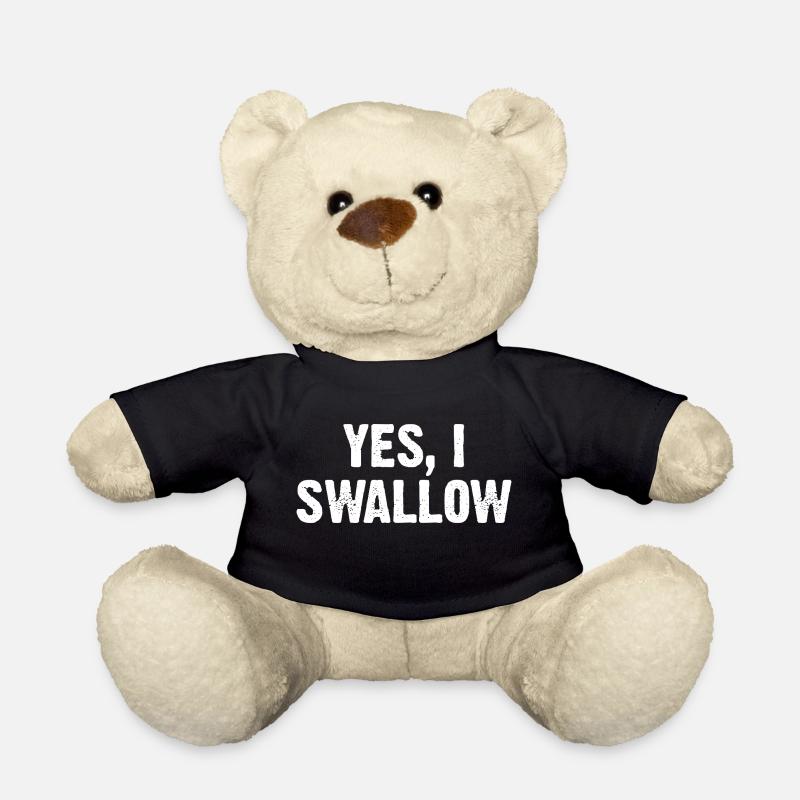 Yes I Swallow - Teddy Bear - black