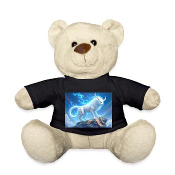 Bai Ze, all-knowing beast from Chinese mythology - Teddy Bear - black - Front