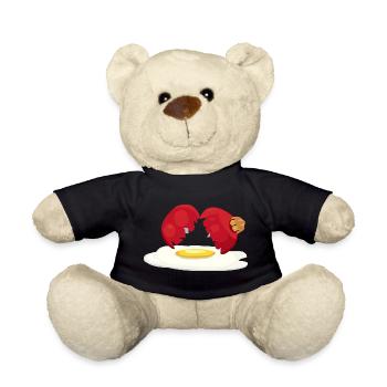 Christmas ball broken egg - Teddy Bear - black - Front