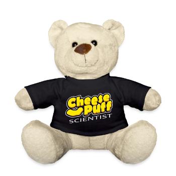 Cheese Puff Scientist - Teddy Bear - black - Front