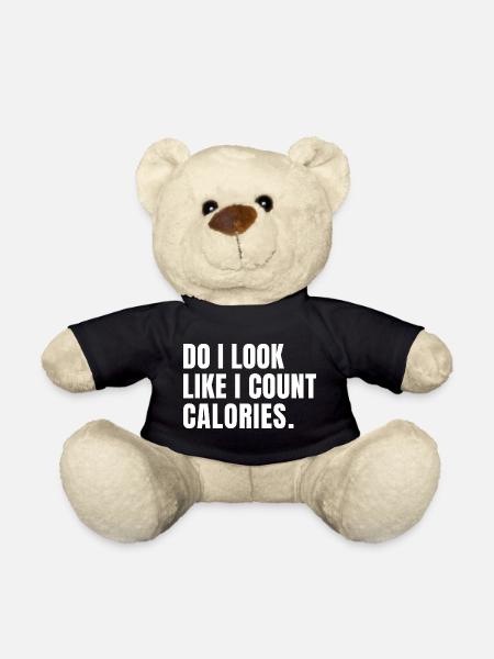 bodybuilder drôle Est-ce que j’ai l’air de compter les calories - Nounours - noir