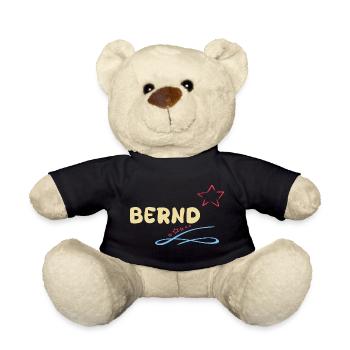 Gift Bernd - Teddy Bear - black - Front
