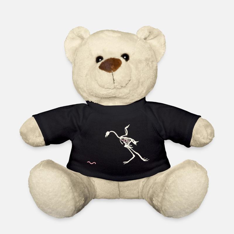 Free and Happy Shelled Hen - Teddy Bear - black