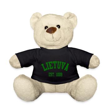 Lietuva Heritage EST 1009 - Teddy Bear - black - Front